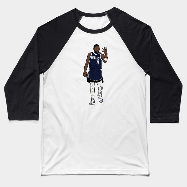 Kyrie Irving Left Hand Celebration Baseball T-Shirt by rattraptees